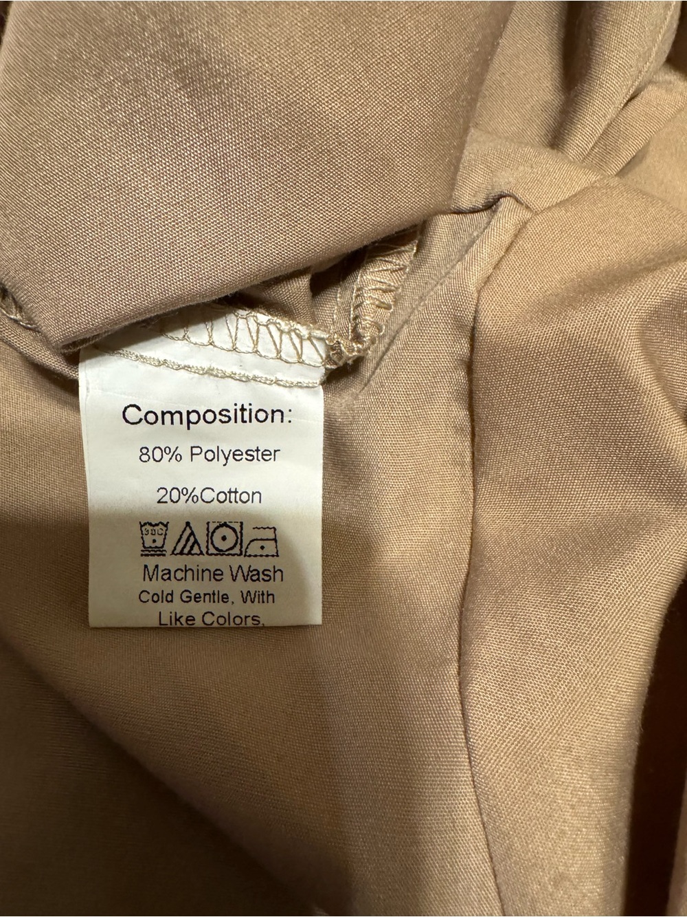SHEIN Men's Beige Cotton Blend Pants - Size M - Picture 5 of 6
